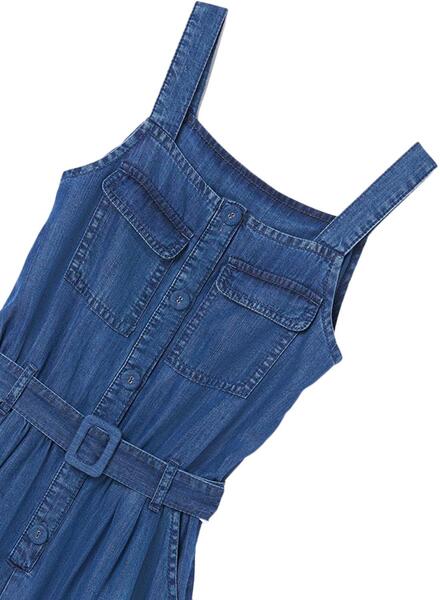 MayoralCombinaison courte en jean bleu pour fille – Mayoral