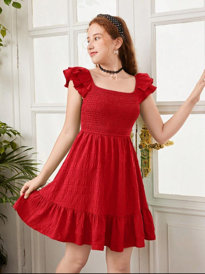 Robe rouge décontractée