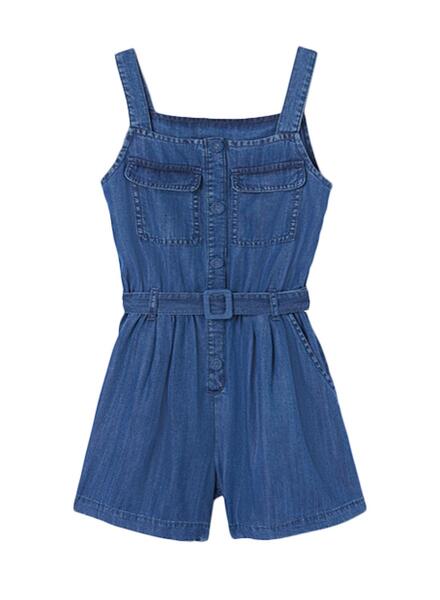 MayoralCombinaison courte en jean bleu pour fille – Mayoral