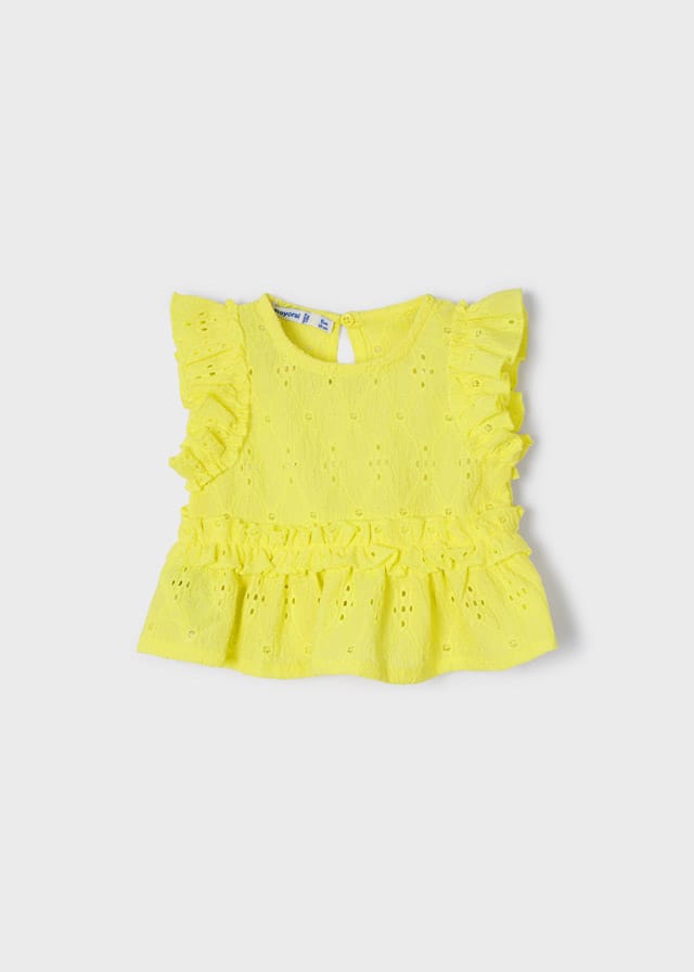 Blouse fille en broderie anglaise – Mayoral