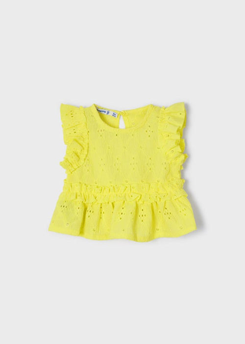 Blouse fille en broderie anglaise – Mayoral