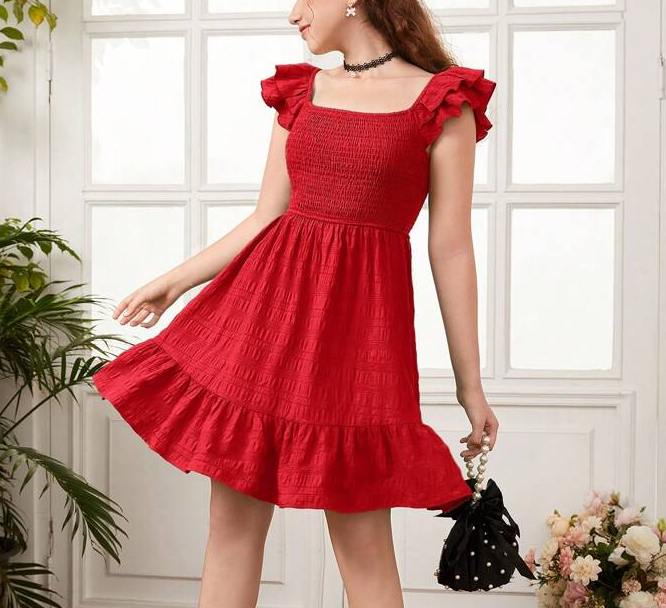 Robe rouge décontractée