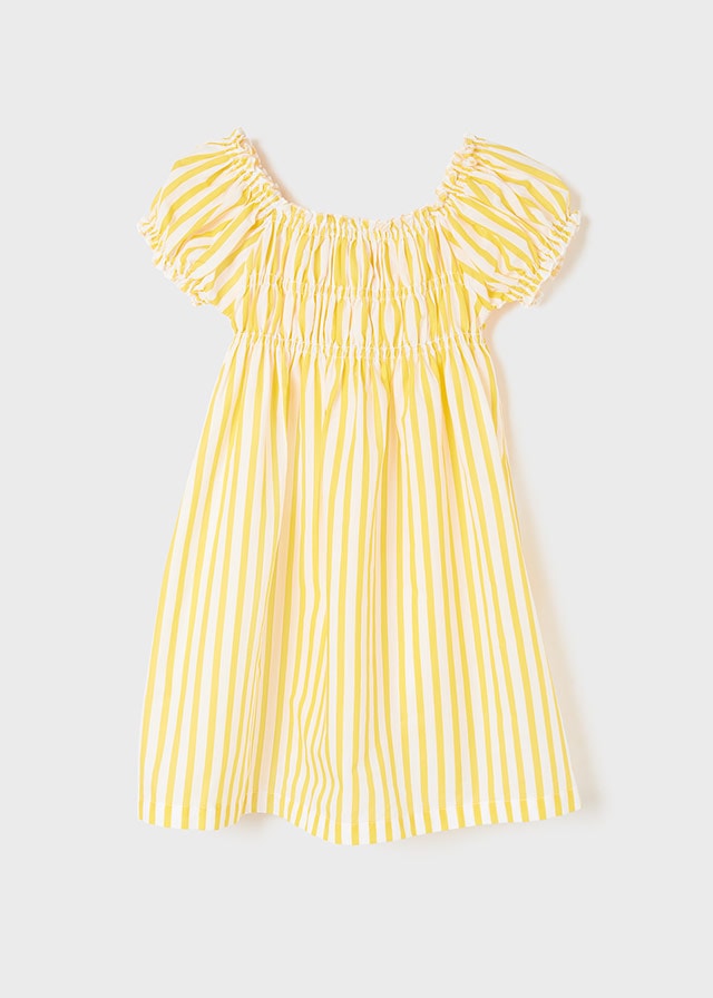 Robe d'été en lin rayée pour fille – Mayoral 