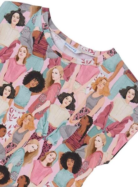 T-shirt coloré Mayoral original pour fille