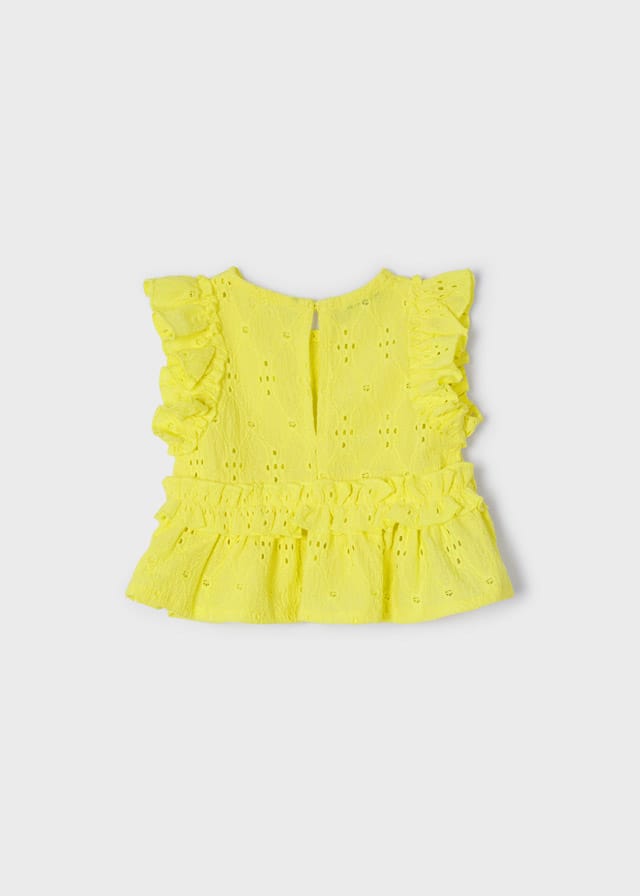 Blouse fille en broderie anglaise – Mayoral