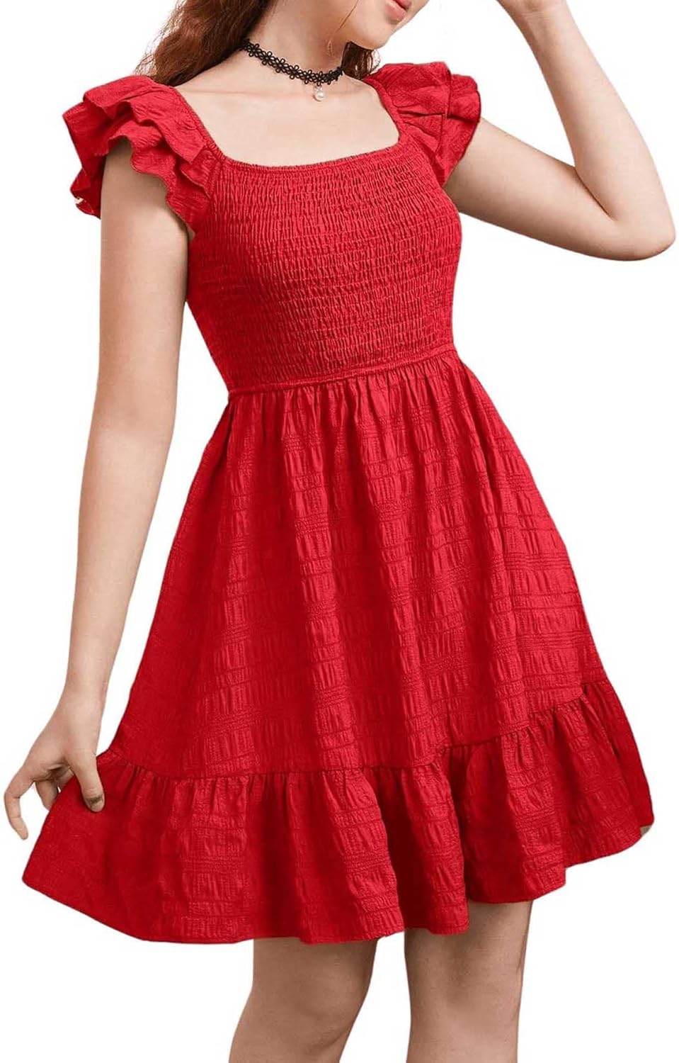 Robe rouge décontractée
